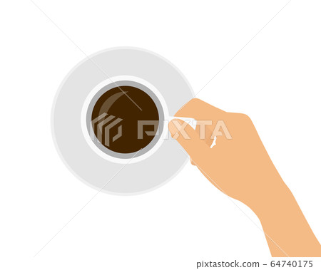 Flat design cartoon illustration of a female or 64740175