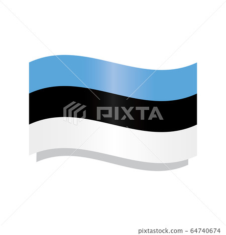 Waving flag of Estonia Waving flag of Estonia 64740674