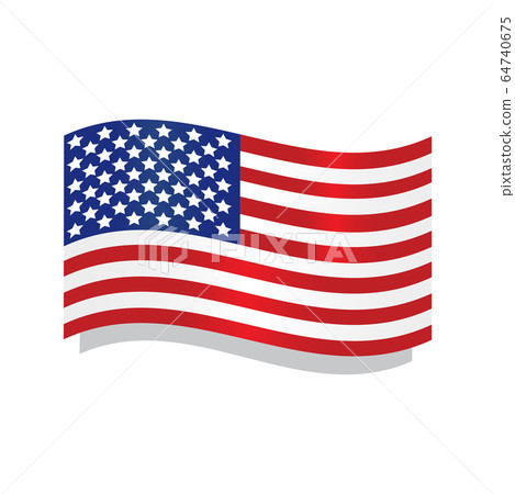 Waving flag of United States Waving flag of United States 64740675