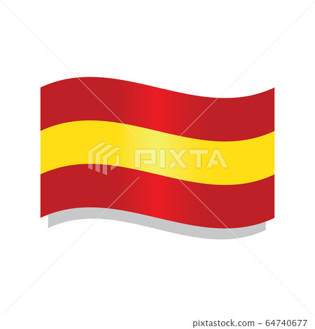 Waving flag of Spain Waving flag of Spain 64740677