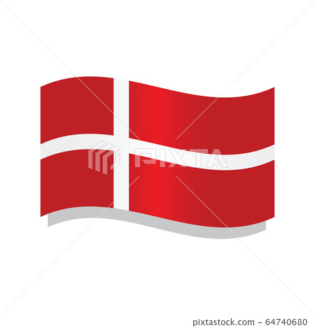 Waving flag of Denmark Waving flag of Denmark 64740680