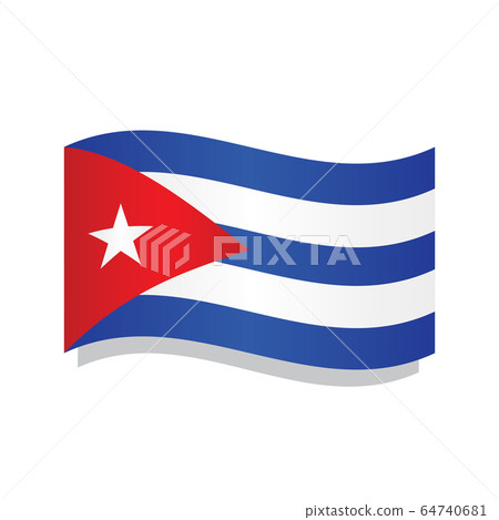 Waving flag of Cuba Waving flag of Cuba 64740681