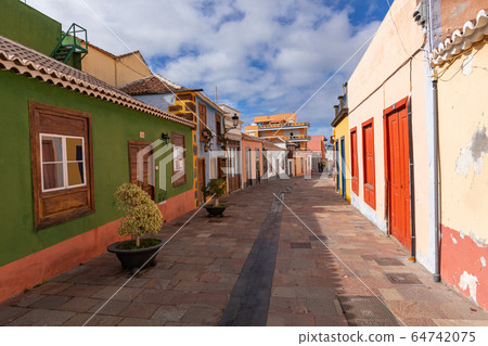 Beautiful colorful streets of old colonial town in 64742075