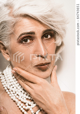 Portrait on white backdrop. Healthy lifestyle. 64743651