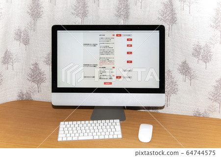 [針對新電暈的對策。休假補助金在線申請圖片]預防感染在東京傳播的申請 64744575