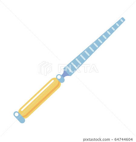 rasp file cartoon icon isolated on white background. Flat coarse form of file for coarsely shaping wood. Typically carpentary hand tool vector object rasp file cartoon icon isolated on white background. Flat coarse form of file for coarsely shaping wood. Typically carpentary hand tool vector object 64744604