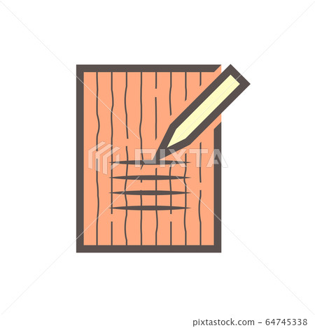 Wood floor production industry and testing vector 64745338