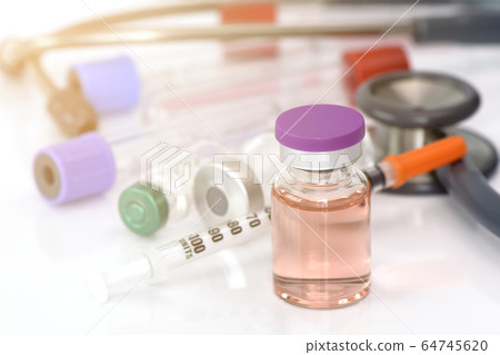 Glass container filled with sterile injection Glass container filled with sterile injection 64745620