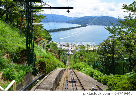 Amanohashidate and surrounding scenery 64749443