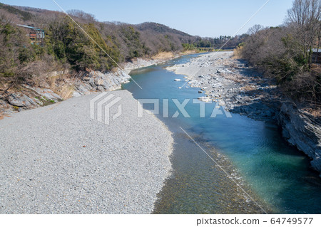 View from Orihara Bridge Arakawa, Yorii Town, Saitama Prefecture View from Orihara Bridge Arakawa, Yorii Town, Saitama Prefecture 64749577