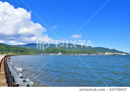 Amanohashidate and surrounding scenery 64749607