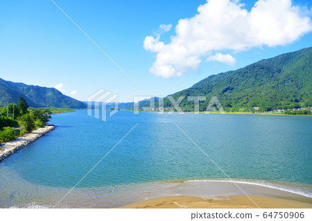 Kyoto Tango Railway Miyamai Line window scenery and scenery Kyoto Tango Railway Miyamai Line window scenery and scenery 64750906