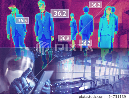 thermography, temperature, fever 64751189