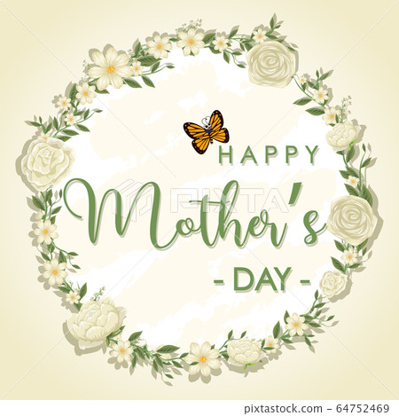 Template design for happy mother's day with white Template design for happy mother's day with white 64752469