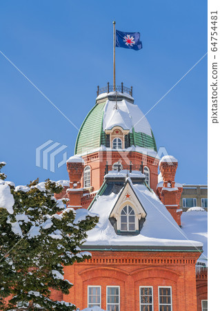 前北海道政府辦公大樓在下雪天 64754481