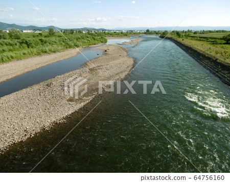 Ishikari River seen from Azabu Bridge 64756160