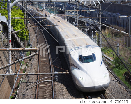 Shinkansen N700S J0 formation test run near Ishiyama, Otsu City 64756965