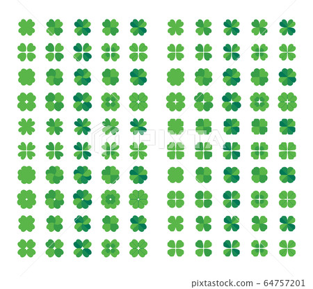 Four leaf clover icon illustration set Four leaf clover icon illustration set 64757201