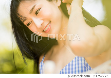 Beauty Woman Relax Resort Outdoor People Material Beauty Woman Relax Resort Outdoor People Material 64757276