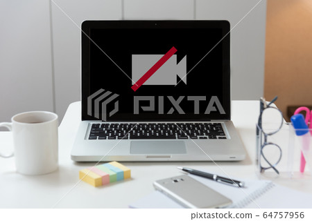 Image of computer off camera 64757956