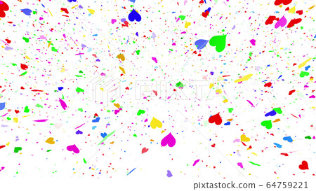 Heart Confetti Stock Illustrations – 46,191 Heart Confetti Stock