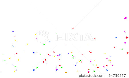 Confetti confetti heart particles colorful glitter 3D illustration background background Confetti confetti heart particles colorful glitter 3D illustration background background 64759257