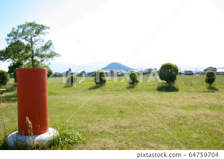 奈良/藤原宮遺址和富士山 64759704