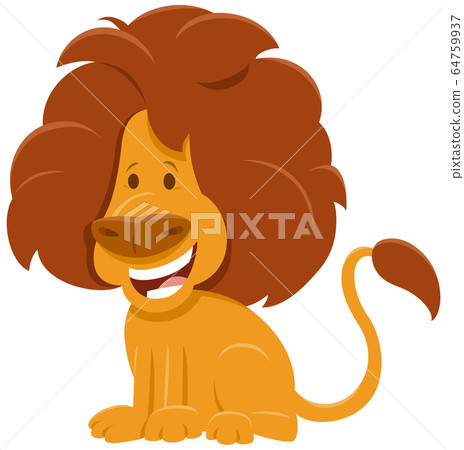 frightened lion clipart