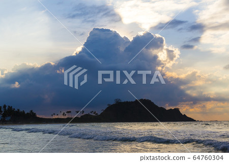 Scenery of the islands and coastal area of the island of Palawan in the Philippines. 64760304