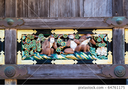 Nikko Toshogu Shrine Three Monkeys Nikko Toshogu Shrine Three Monkeys 64761175
