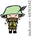 Boy eating corn 64761542