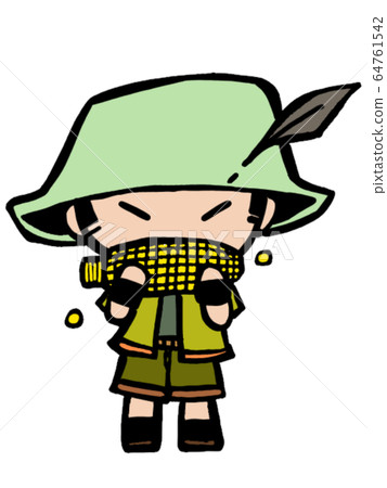 Boy eating corn Boy eating corn 64761542