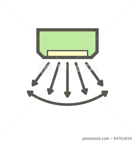 Air conditioner direction wind control vector icon Air conditioner direction wind control vector icon 64761658