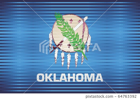 Shiny Grunge flag of the Oklahoma Shiny Grunge flag of the Oklahoma 64763392