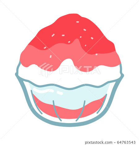 刨冰玻璃碗草莓 64763543