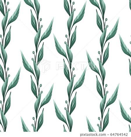 Seamless leaf pattern 64764542