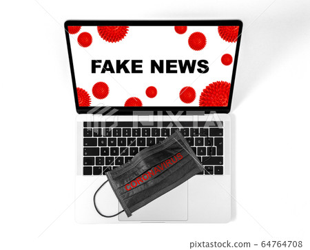 Fake news Corona virus Notebook protective mask 64764708