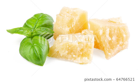 Three slices of permesan reggiano 64766521