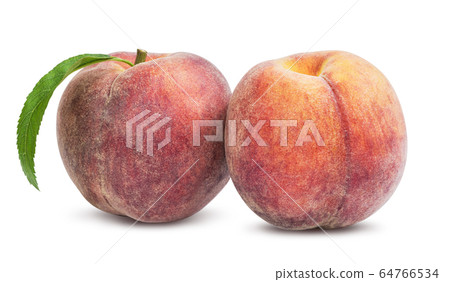 Two ripe peach 64766534