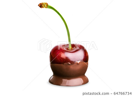 Fondue cherry in hot chocolate 64766734