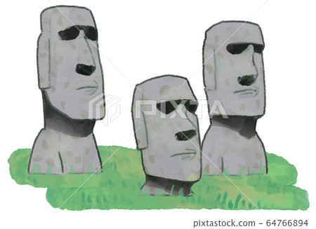 摩艾石像圖B 摩艾石像圖B 64766894