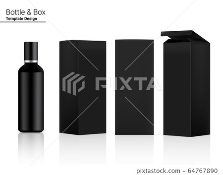 Download Glossy Bottle Mock Up Realistic Cosmetic And 3 Stock Illustration 64767890 Pixta