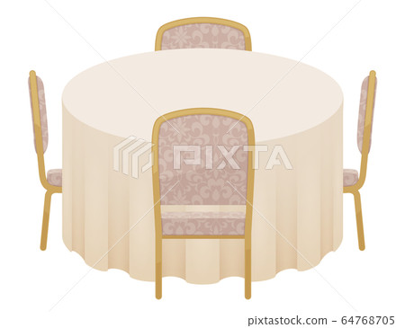 Round table illustration 64768705
