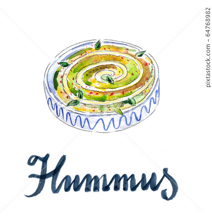 Fresh hummus dip 64768982