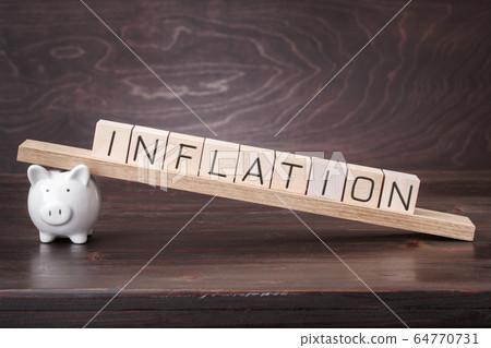 Inflation on piggy bank Inflation on piggy bank 64770731