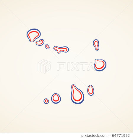 Cabo Verde - Outline Map 64771952
