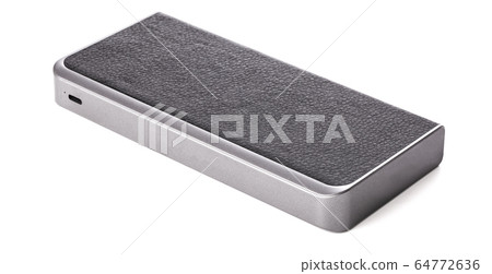 metallic power bank with black eco leather design metallic power bank with black eco leather design 64772636