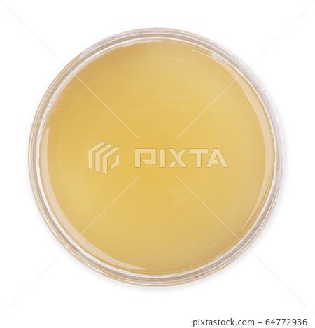 Jar of green cream isolated on white background 64772936