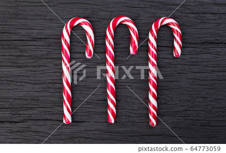 Striped Red Christmas Candy Canes 64773059