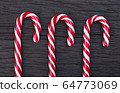 Striped Red Christmas Candy Canes 64773069